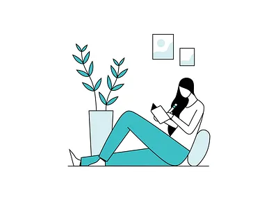 Balance App: Relaxation Illustrations app design flat illustration meditation meditation app minimal relaxation vector