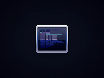 Developer activity monitor code editor command line computer screen computer terminal developers electronic screen mac icon macos icon osx icon operating system icon os icon program developer realistic icon app icon sandor skeu icon skeuomorph icon skeuomorphism icon source code text editor user interface icon ui icon gui