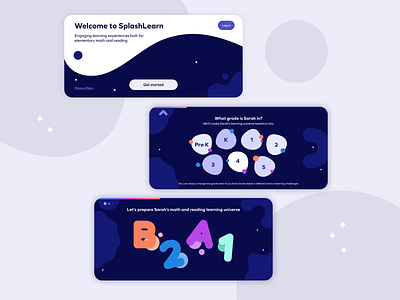 New onboarding for SplashLearn app branding education mobile onboarding ui ux