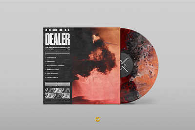 Dealer | Vinyl Record Concept australia concept dealer design hardcore human warfare mockup music photoshop product design records saint soul burn vinyl