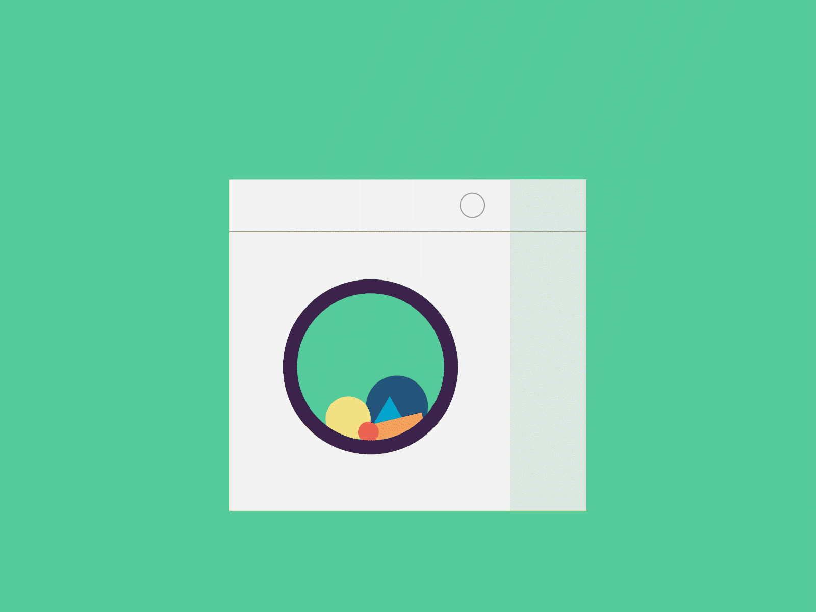 Washing Machine Animation 2danimation adobe after effects adobe encoder adobe illustrator animated gif animation illustration tutorial tutorial animation vector