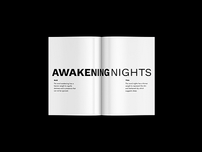 Awakening Nights Logo branding branding design creative digital event event flyer ios logo logodesign logotype minimal minimalistic visual white whitespace