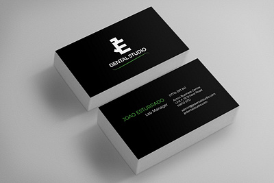 JE Dental Studio Business Cards brand brand design brand identity branding branding design business card business card design business cards business cards design dental dental care dental clinic design designs graphic design print print design