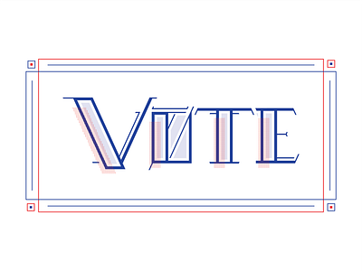 Vote, vote and vote! 2020 america democrat election politics presidential election red and blue republican typography usa vote