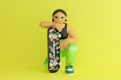 IDONY 3d art 3dart 3dcharacter 3dillustration blender3d character design illustration