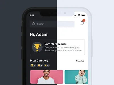 Peterson's Test Prep App app app design edtech education ios mobile mobile app mobile app design mobile design mobile ui