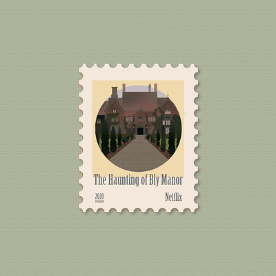 Haunting of Bly Manor art design icon illustration illustration art illustrations illustrator netflix stamp stamp design