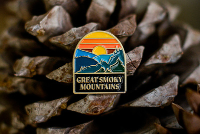 Great Smoky Mountains National Park Enamel Pin design enamel pin illustration