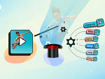 Adaptive Bitrate artbook design illustration