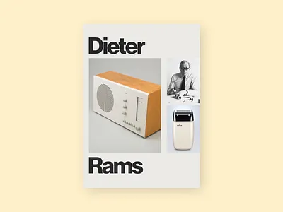 Dieter Rams Print. braun design dieter dieter rams dieterrams minimal print printdesign rams