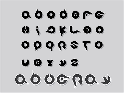 Circular Letter font adobe adobe illustrator design font design later design vektor font illustrator latter simple design vektor art