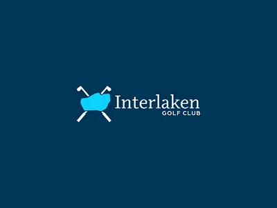 Interlaken 4 branding golf golf course golf course logo lakes logo logo design minnesota