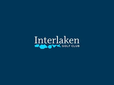 Interlaken 1 branding golf golf logo golfing interlaken lakes logo minnesota