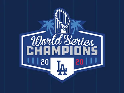 LOS ANGELES DODGERS - 2020 WORLD SERIES CHAMPIONS Logo Concept