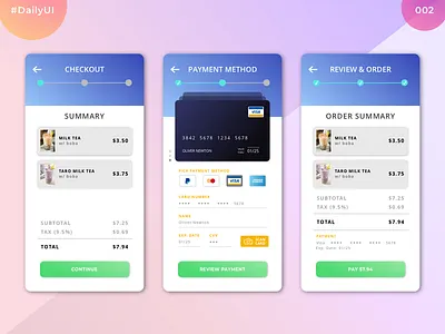 Daily UI Challenge #002 | Credit Card Checkout Form app dailyui dailyui 002 dailyuichallenge sketch ui