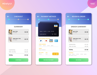 Daily UI Challenge #002 | Credit Card Checkout Form app dailyui dailyui 002 dailyuichallenge sketch ui