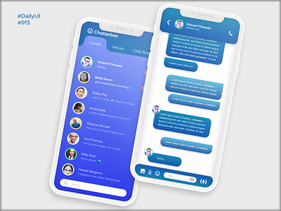 Messaging App #DailyUI #013 013 dailyui messaging