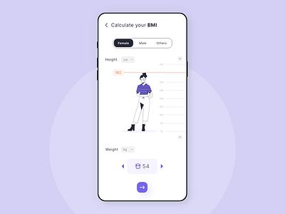 BMI Calculator Daily UI Challenge 4 #Daily UI bmi calculator dailyui dailyuichallenge