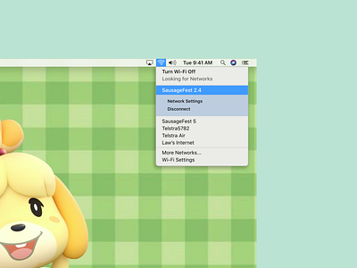 DailyUI#027 Dropdown dailyui dailyui 027 dropdown macos network redesign ui wifi