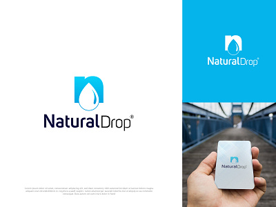 Natural Drop brand brandauxin branding custom design drawing drop flat icon icons illustration matural drop minimal mobile app modern n drop n logo typography vector water