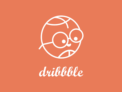 Dribbble Logo branding design dribbble dribbble best shot dribbblelogo flat illustration illustrator logo logodesign minimal