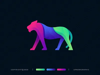 Colorful Panther Illustration abstract adobe illustrator amazing logo animal app art awesome logo branding business logo creative logo graphic design logo logodesign logos logotype modern logo panther