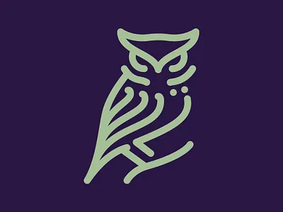 Day 77 - Owl 100 Icons Daily 100days design icon illustration leeayr logo minimal owl vector