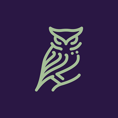 Day 77 - Owl 100 Icons Daily 100days design icon illustration leeayr logo minimal owl vector