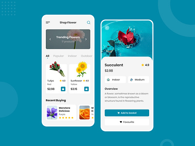 Flower App app design app designer application design flower flower app flower illustration flower logo flower shop mobile app mobile app design ui design uidesign uiux