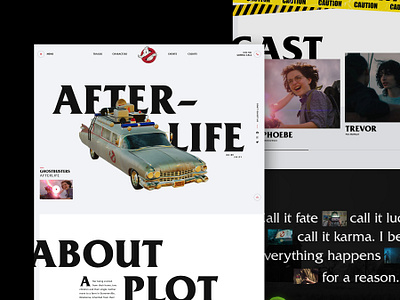 Ghostbusters Afterlife Site blockbuster ghost ghostbusters halloween landing page minneapolis minnesota mn mocktober movie no code ui web web design webflow website