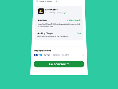 Airport Pool : Pre Booking airport airportpool app carpooling interaction design payments