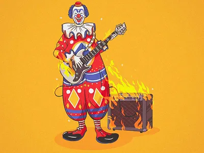 🤡🔥 clown fire illustration music