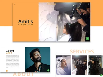 Hair Style Studio Website Design brand design branding brandingagency hairsalon interaction design salon ui ux uxdesign web web design website