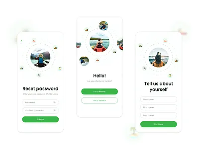 Mobile authorization app application appservice design figma flat marketplace minimal nickrybak ui ux