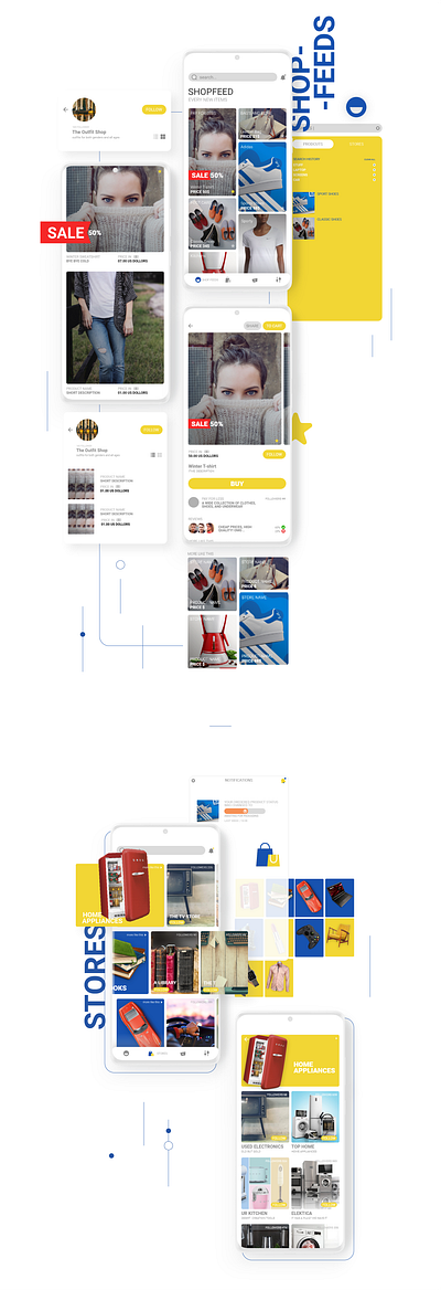 LAYMOON ONLINE SHOPPING APP app design icon ui ux