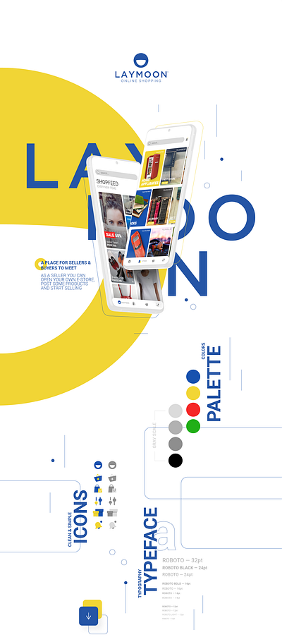 LAYMOON ONLINE SHOPPING APP app design ui ux