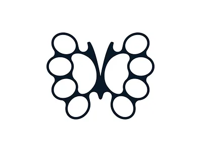 Butterfly Logo brass knuckles butterfly logo
