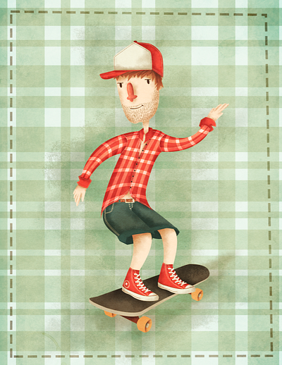 Skate Guy adidas artwork cartoon character children book design design art freelance illustration kids levi ortiz mascot mexico nike print skate sketch vector