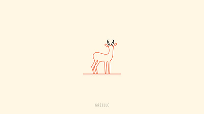 Gazelle alphabet animal animal logo brand identity design branding clever creative design gazelle icon mark logo line logo logo vector