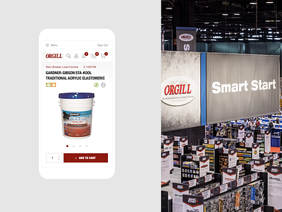 Design website for Orgill.com / Mobile branding distributor ecommerce ecommerce app ecommerce shop hardlines hardware minimal mobile red responsive retail shop store ui web webdesign website wholesale