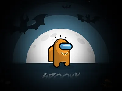 Halloween among us design dribbbleweeklywarmup halloween halloween design illustration spooky spooky season vector