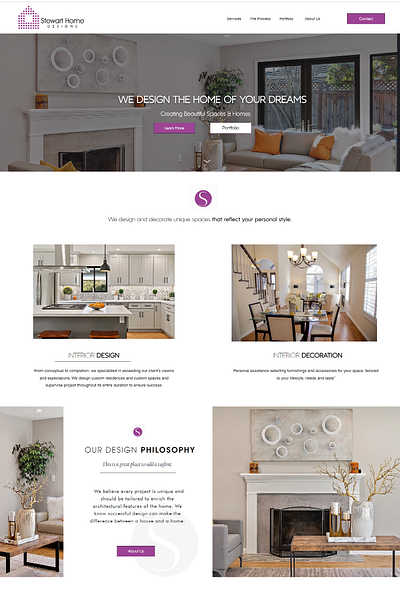 Interior Design Website ux website design