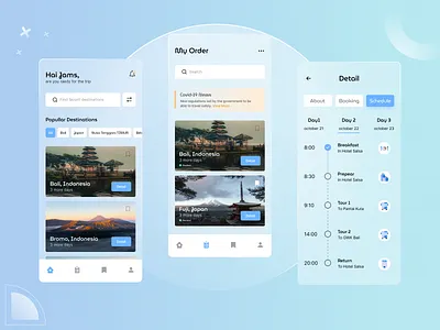 Travel agensipp App android app blue clean ios travel app traveling ui user experience user inteface ux