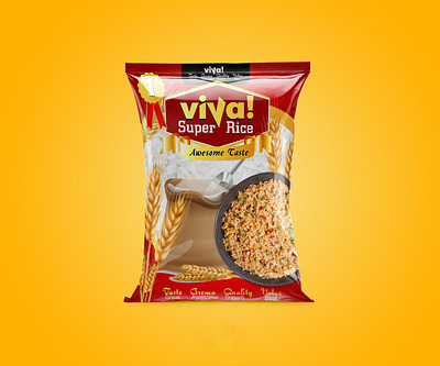 Viva rice pack presentation to a client attractive design branding design illustration logo marketing package design presentation design product design rice pack vector