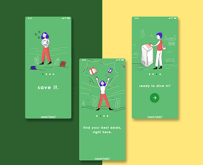 #DailyUI 5 - saving app part 1 app design graphic design illustration illustrator minimalist ui uidesign ux uxdesign