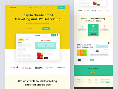 Email Maker & Email marketing landing page agency design dribbble2022 email email maker email marketing web design home page homepage design landing page market marketing software spellon ui uiux design ux web app web design web template website