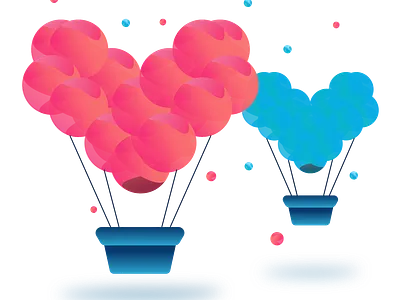 airBaloons airballoon branding design gradients icon illustration sky