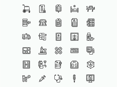 Medical Icons adobe illustrator cc affinitydesigner design dribbble flat icon iconography illustration madewithaffinty vector