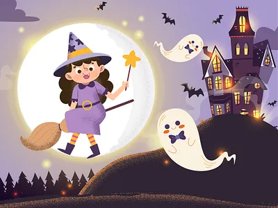 Hollow-ween ! artwork design digital painting digitalart graphic design illustration illustrator vector