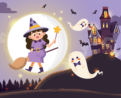 Hollow-ween ! artwork design digital painting digitalart graphic design illustration illustrator vector